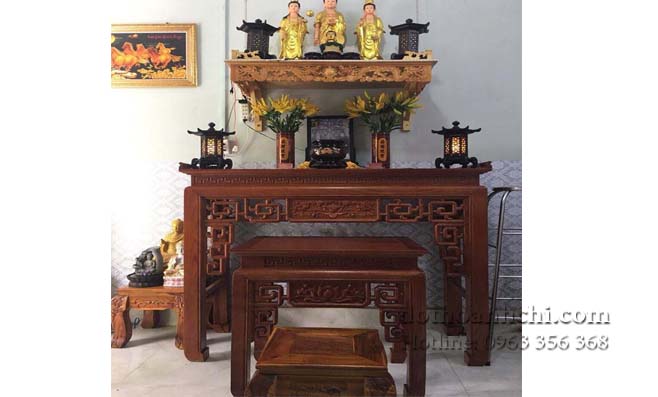 Mẫu bàn thờ Phật tại gia trang nghiêm đúng pháp Mẫu bàn thờ Phật tại gia trang nghiêm đúng pháp