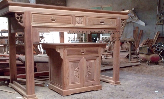 Tư vấn đặt đóng bàn thờ gỗ hương Lào - giá xưởng Tư vấn đặt đóng bàn thờ gỗ hương Lào - giá xưởng